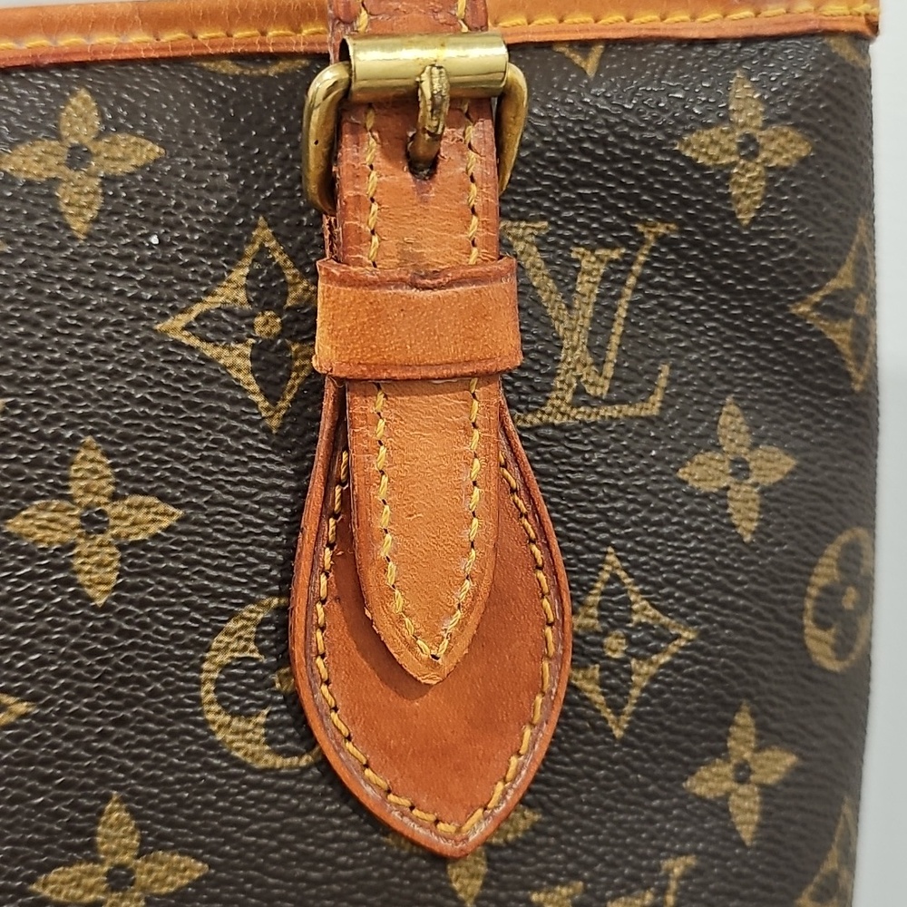 Louis Vuitton LV Tote Bag Bucket PM Brown Monogram Logo - Picture 5 of 12